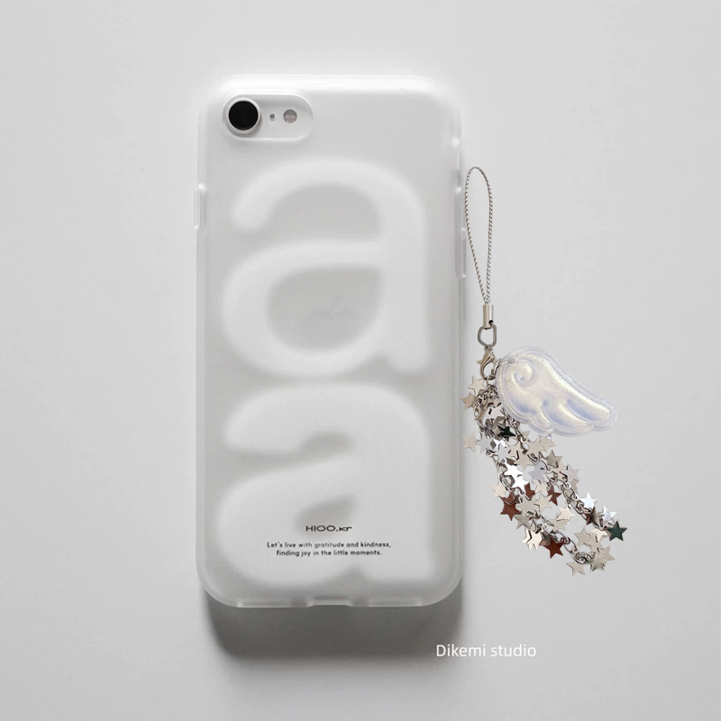 Resin Art Phone Case - Korean Ins Versatile Simple Letter Star