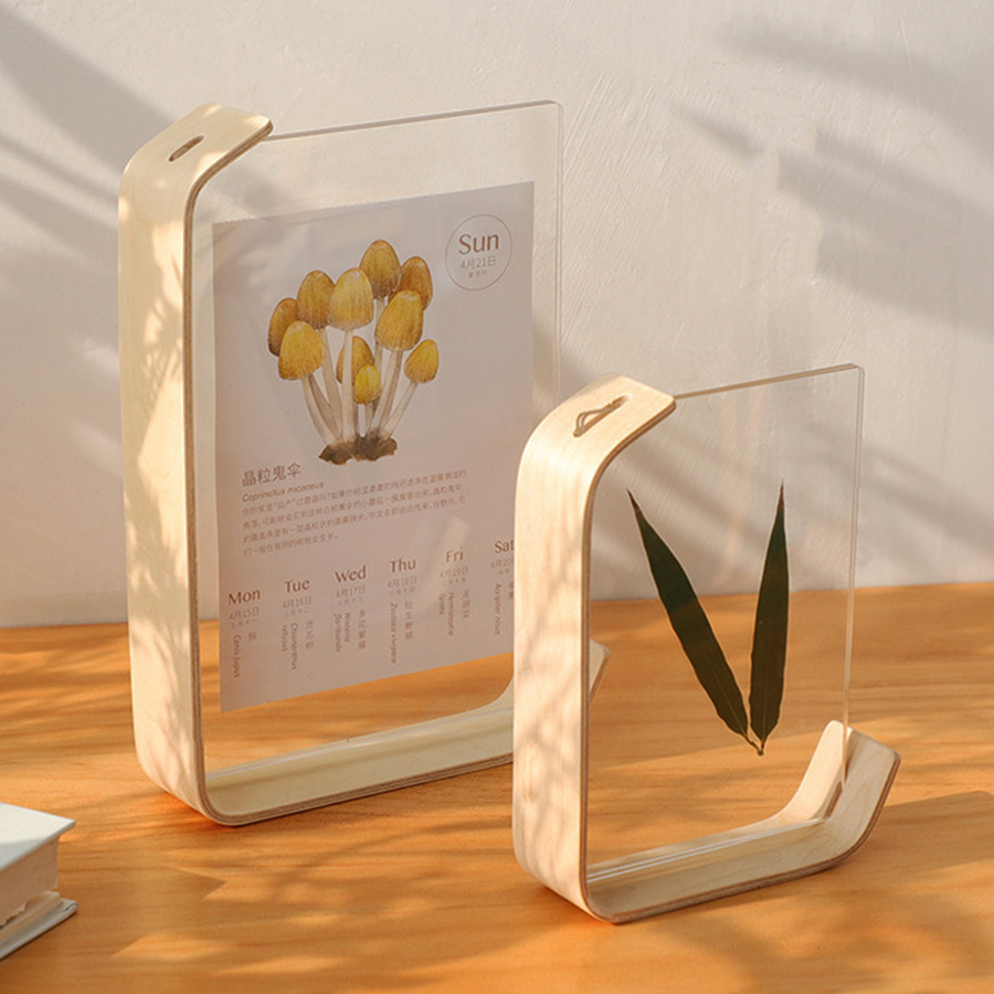 Resin Art Frame - Acrylic Wooden Photo Frame Herbarium Display