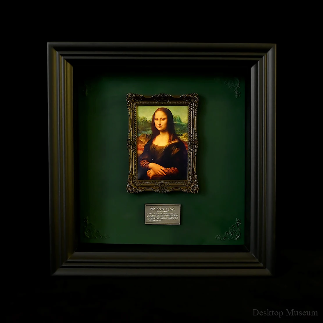 Resin Art Frame - Desktop decorative resin figurine - Louvre