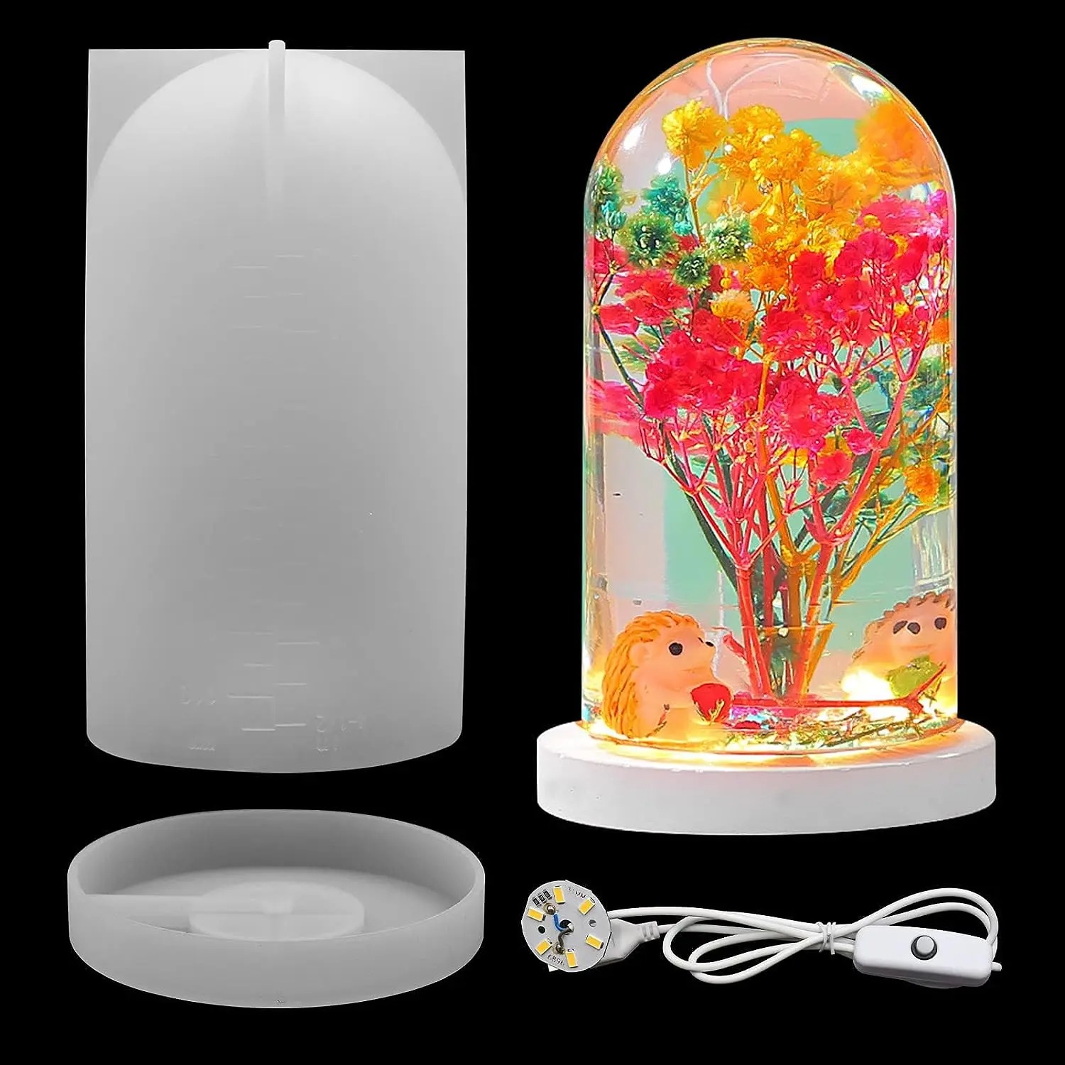 Resin Art Light - DIY Crystal Epoxy Resin Mold Led