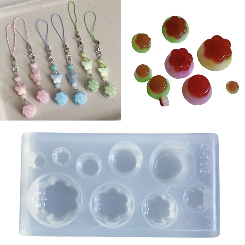 Resin Art Tool Kit - Cute Pudding Shape Silicone Mold for