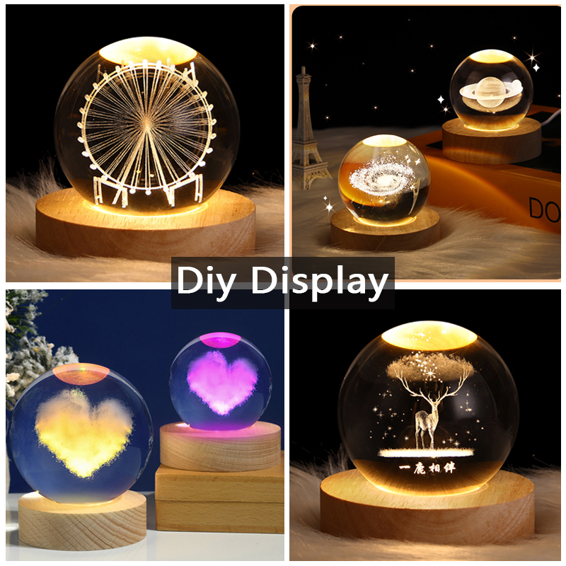 Resin Art Display Round Wood C - Resin Art Light ulasan dan harga