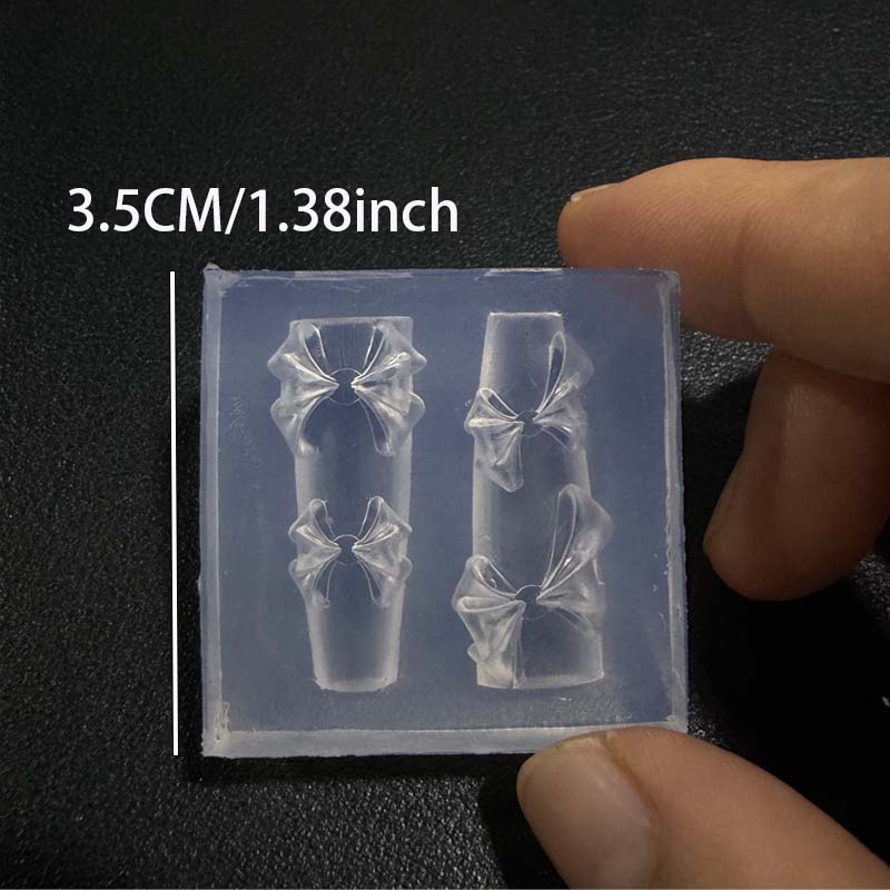 1PC 3D Bow Nail Art Silicone M - Resin Art Template ulasan dan harga