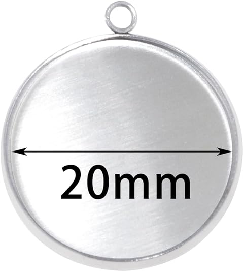 20 Pieces Stainless Steel Roun - Bezels Pendant Resin ulasan dan harga