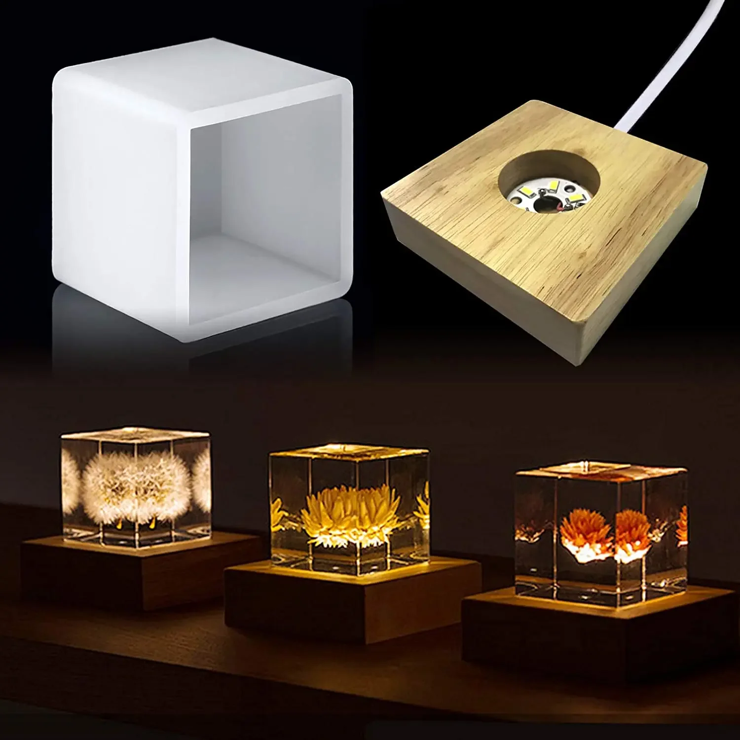Square Light Resin Mold,led Si - Resin Art Light ulasan dan harga