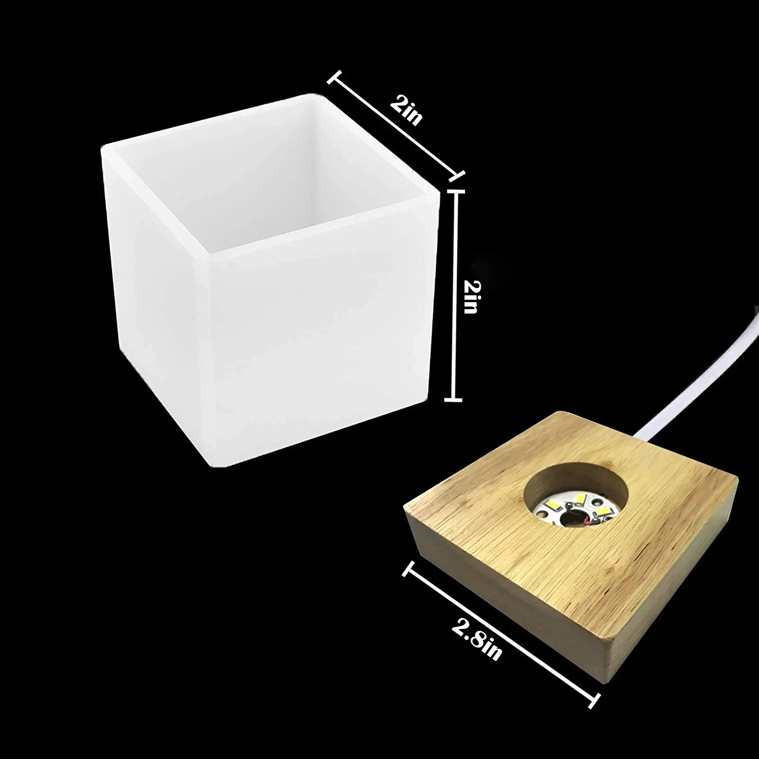 Square Light Resin Mold,led Si - Resin Art Light ulasan dan harga