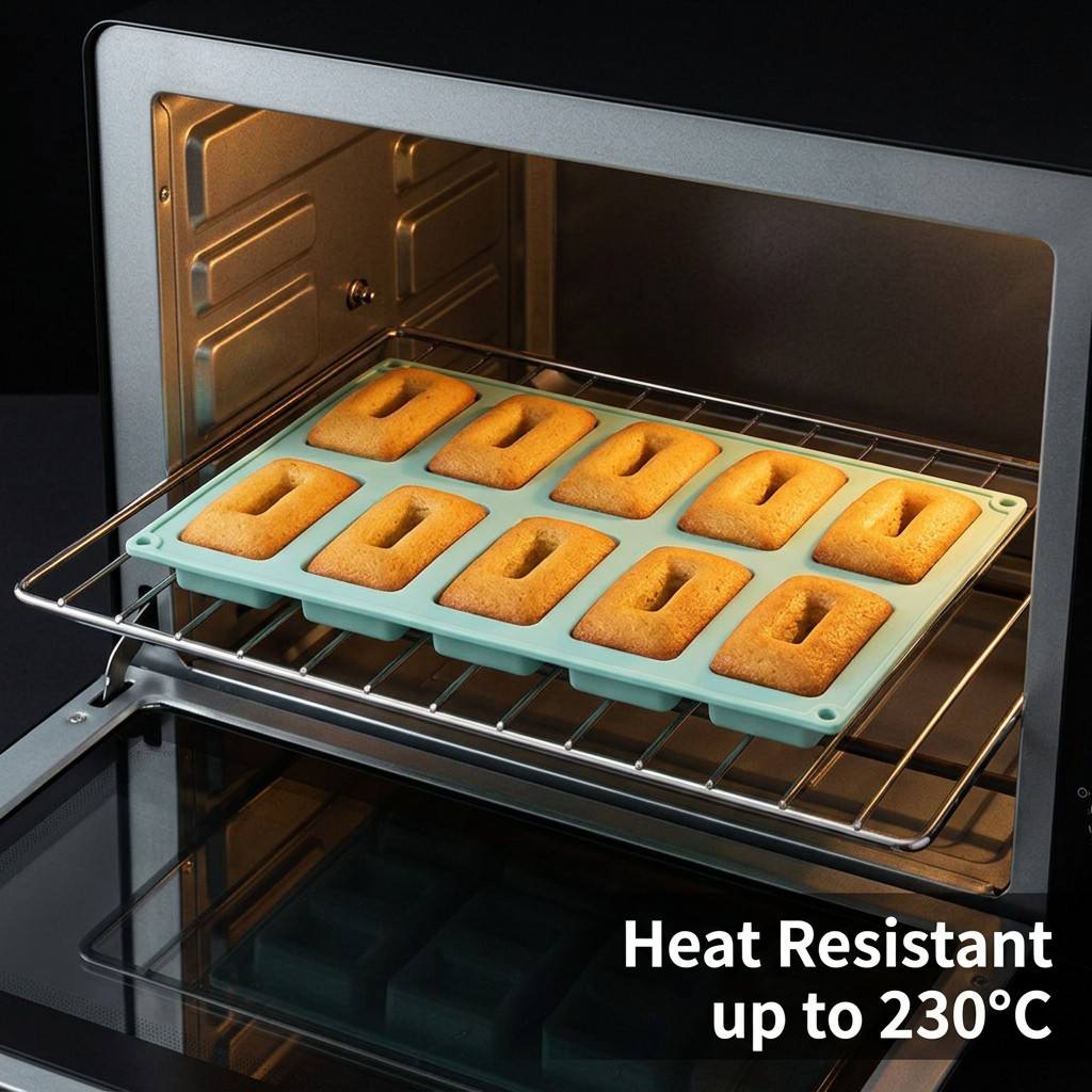 Non-stick 10-Hole Rectangle Si - Tray Mold Rectangle ulasan dan harga