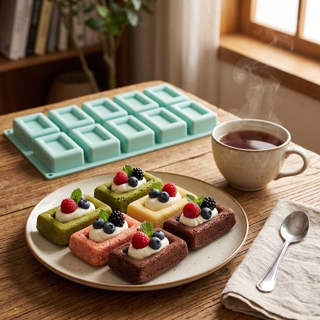 Non-stick 10-Hole Rectangle Si - Tray Mold Rectangle ulasan dan harga