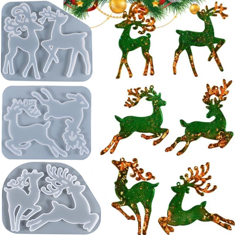 Christmas Elk Epoxy Resin Mold - Resin Art Tool Kit ulasan dan harga