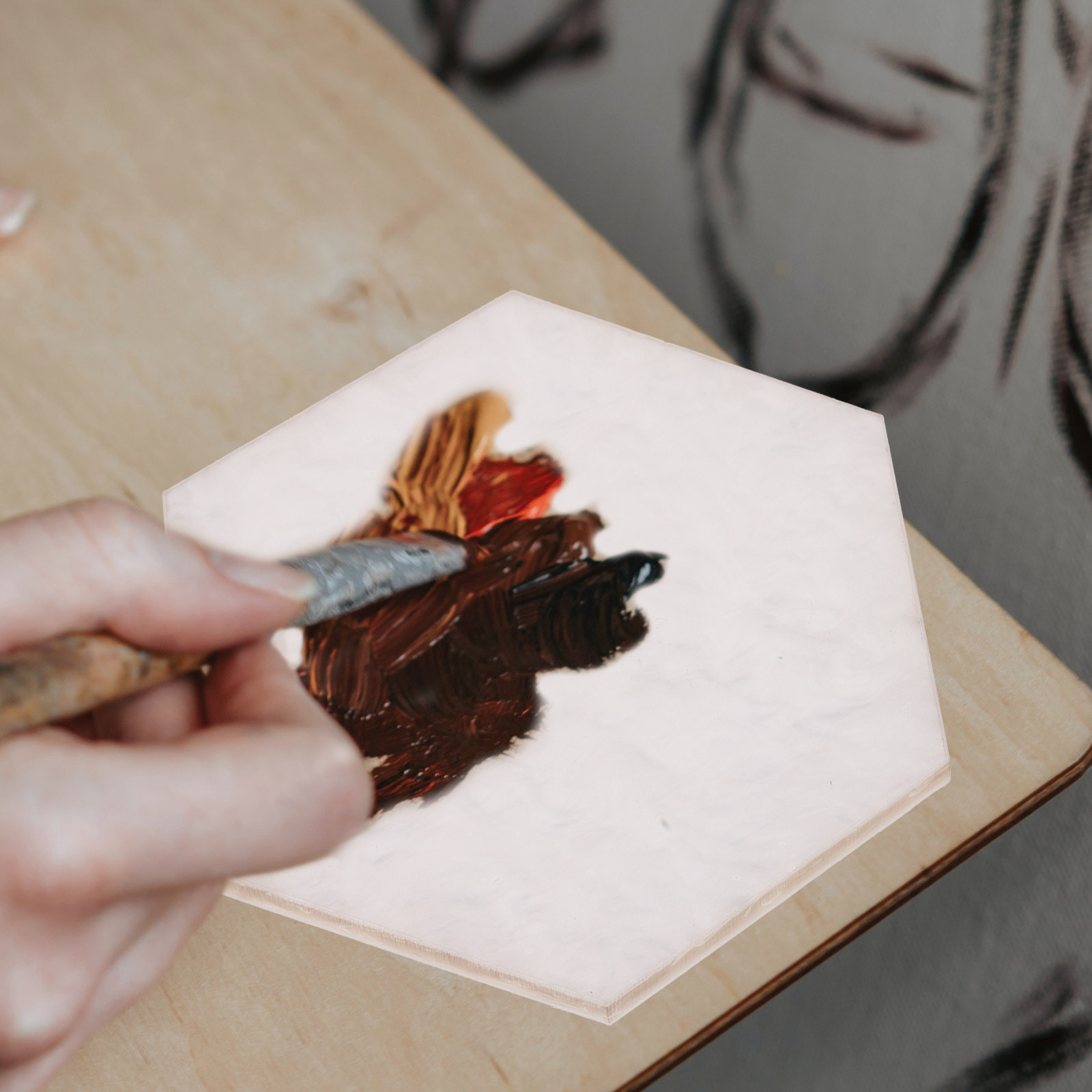 2Pcs Resin Nail Polish Palette - Resin Art Tray ulasan dan harga