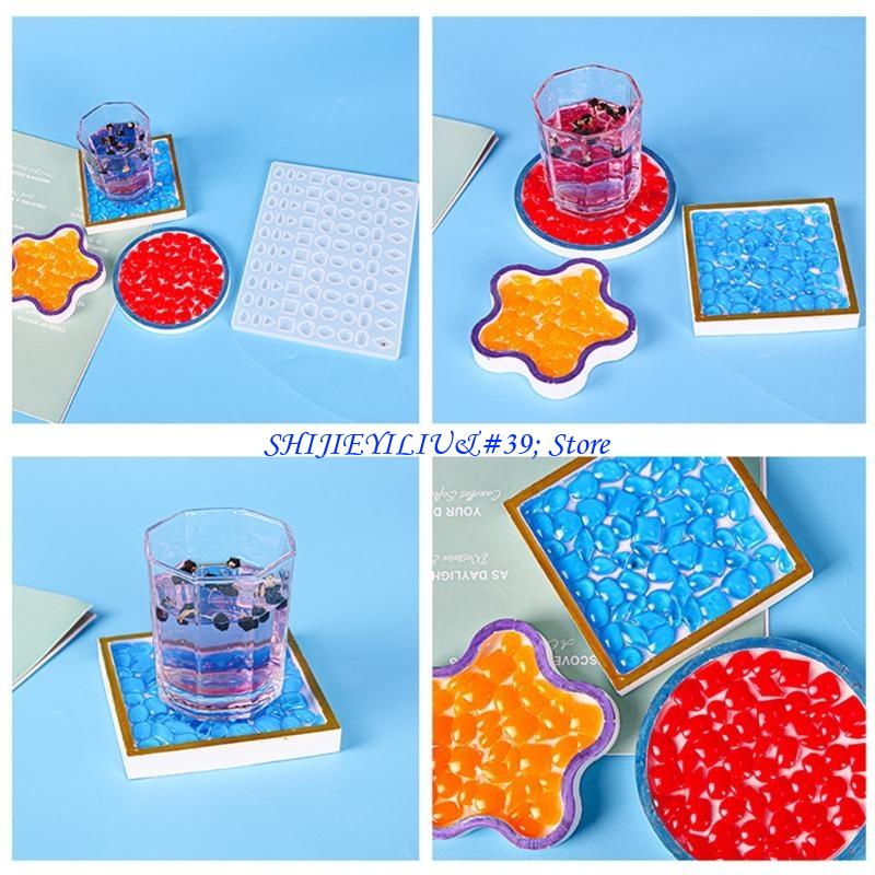 E21F DIY Epoxy Mold Love Squar - Coaster Mold Square ulasan dan harga