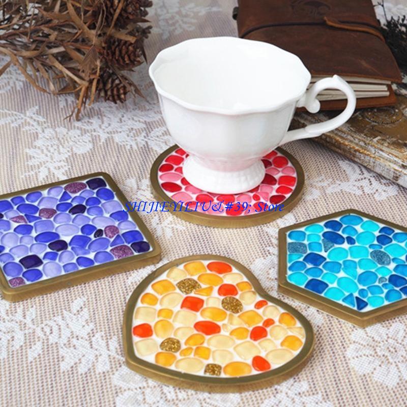E21F DIY Epoxy Mold Love Squar - Coaster Mold Square ulasan dan harga