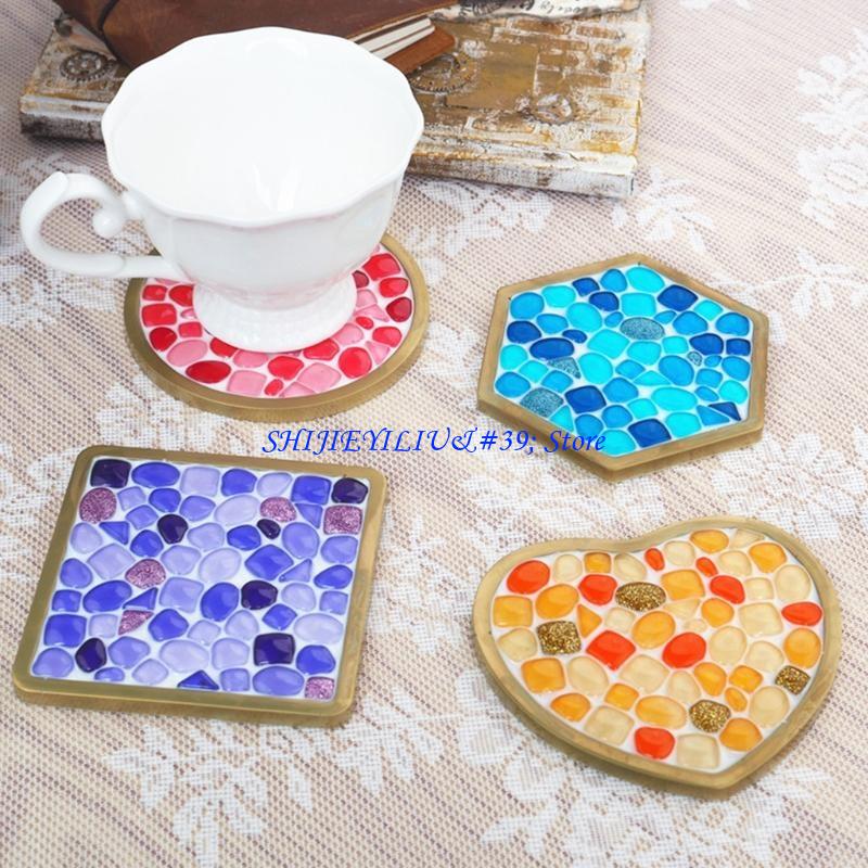 E21F DIY Epoxy Mold Love Squar - Coaster Mold Square ulasan dan harga