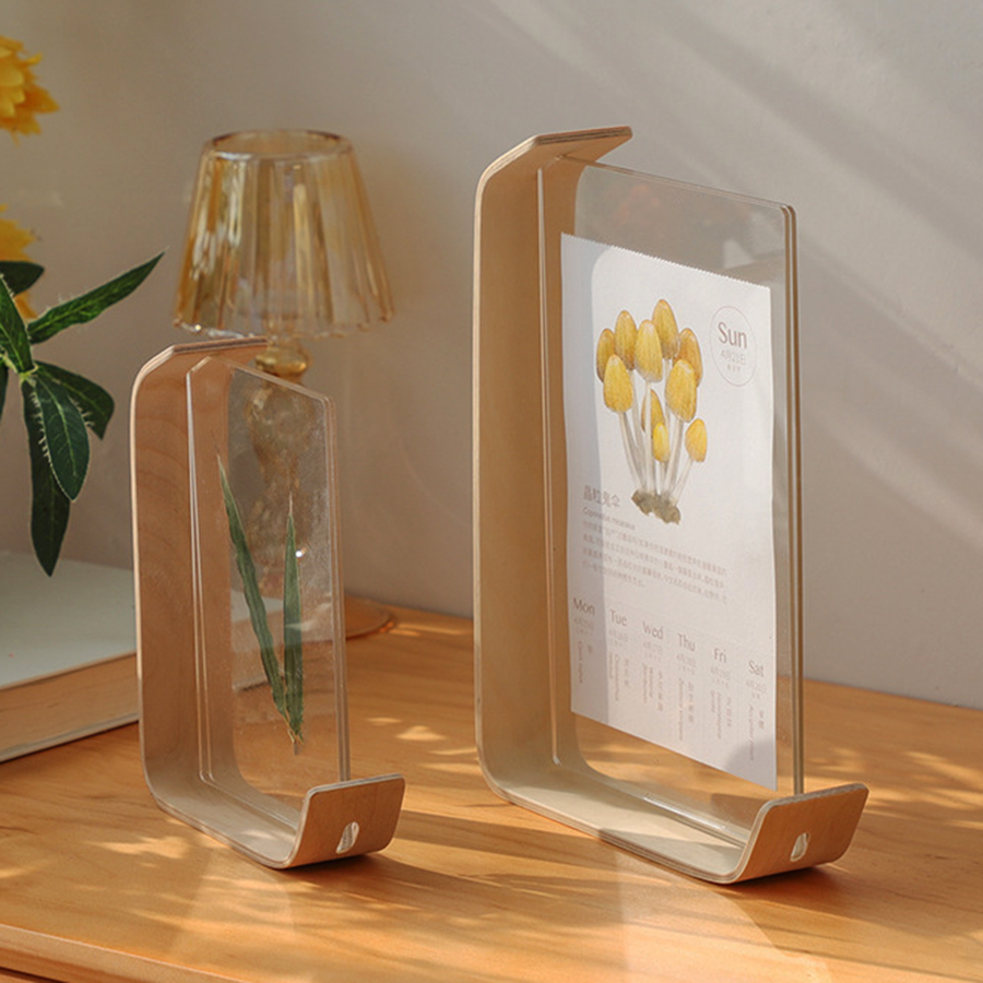Acrylic Wooden Photo Frame Her - Resin Art Frame ulasan dan harga