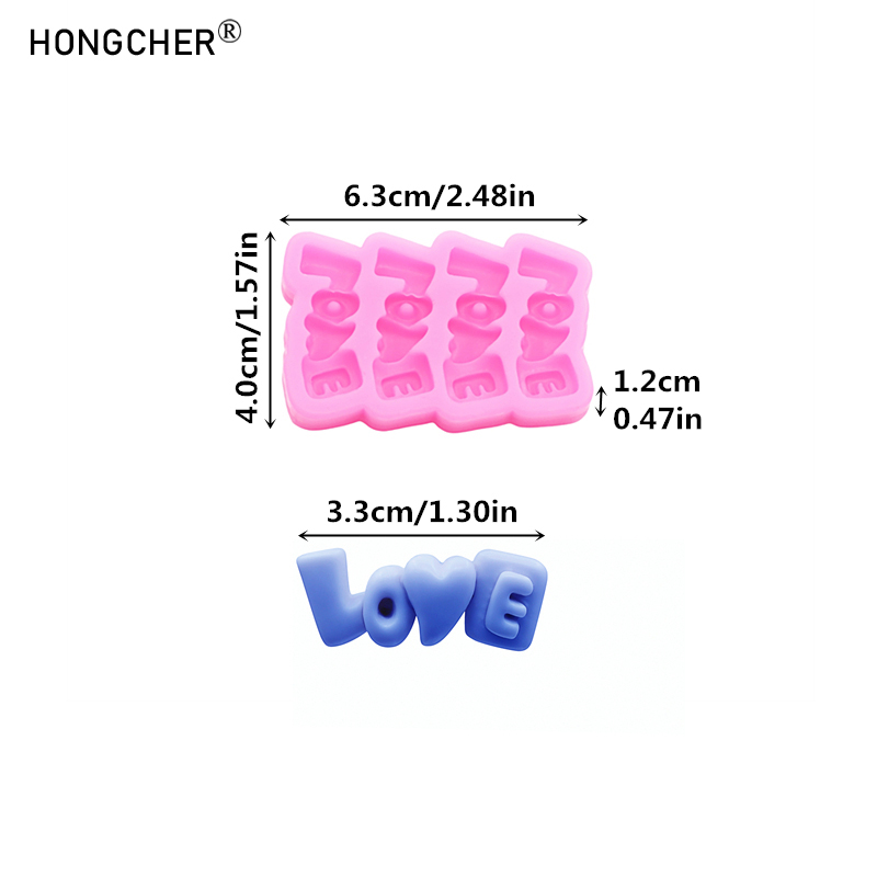 LOVE Letters Silicone Mold DIY - Resin Art Phone Case ulasan dan harga