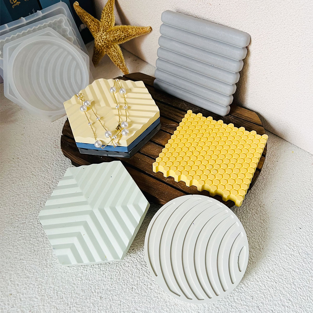 Honeycomb Coaster Mold Circula - Tray Mold Rectangle ulasan dan harga