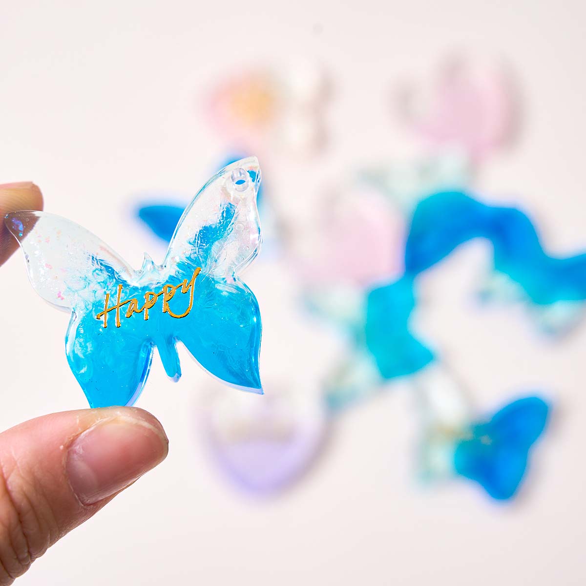 Six-hole with Holes Earring Si - Resin Art Epoxy ulasan dan harga