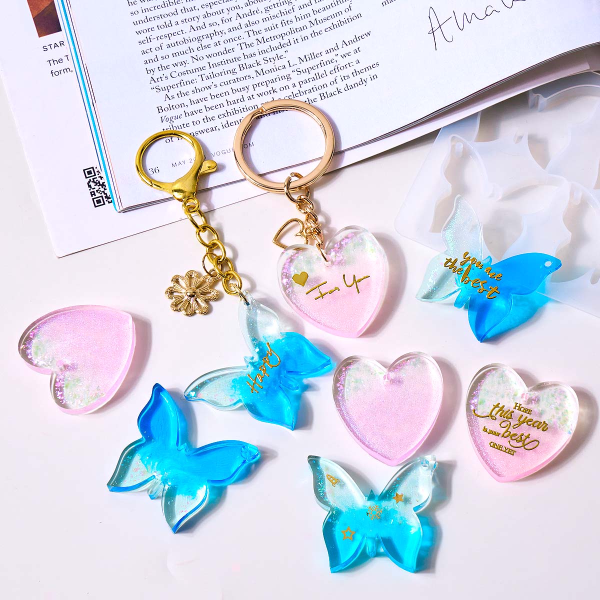 Six-hole with Holes Earring Si - Resin Art Epoxy ulasan dan harga