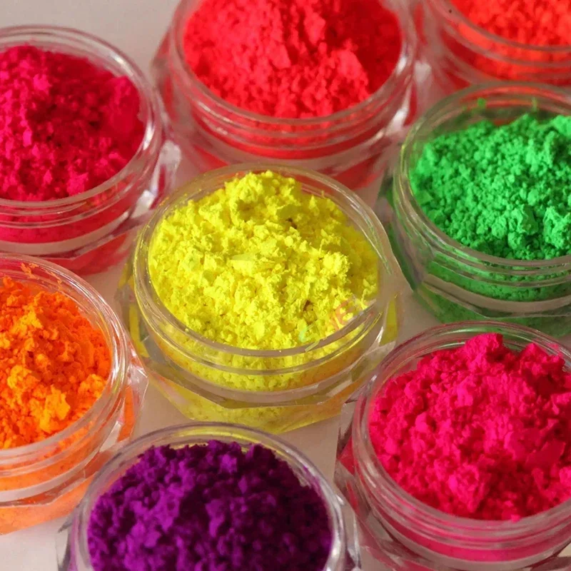 12Jars 5g Fluorenscence Mica P - Glitter Powder Resin ulasan dan harga