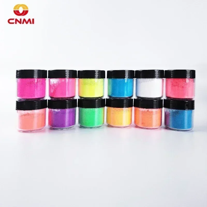12Jars 5g Fluorenscence Mica P - Glitter Powder Resin ulasan dan harga