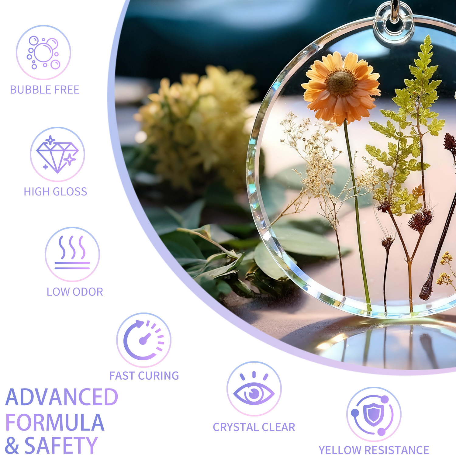 200g UV Resin Crystal Clear Ha - Resin Art Epoxy ulasan dan harga