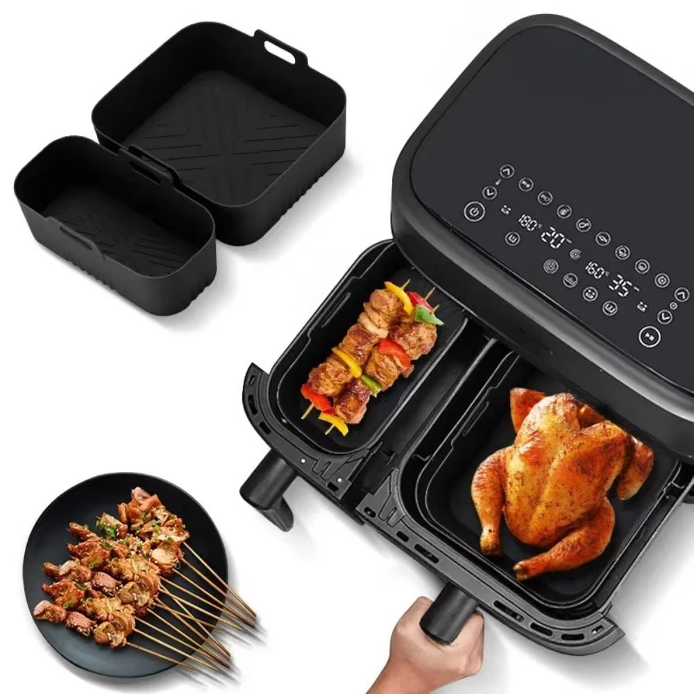 6L/3L Air Fryer Liner Non-Stic - Tray Mold Rectangle ulasan dan harga