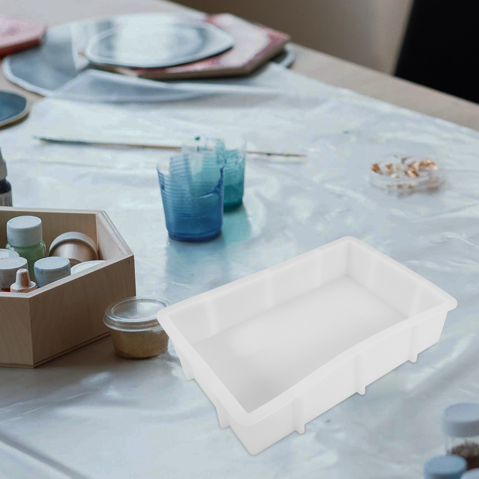 Large Rectangle Resin Silicone - Tray Mold Rectangle ulasan dan harga