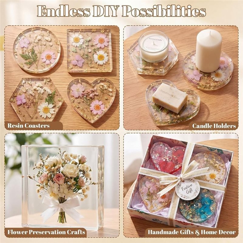 [ABFI!】 Resin Molds For DIY Ep - Coaster Mold Square ulasan dan harga