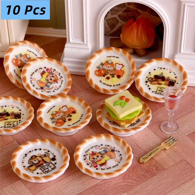 10Pcs/set Dollhouse Miniature  - Resin Art Toys ulasan dan harga