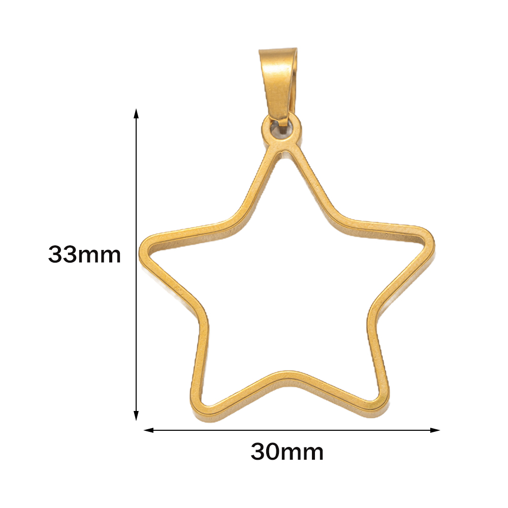 5pcs Stainless Steel Open Back - Bezels Pendant Resin ulasan dan harga