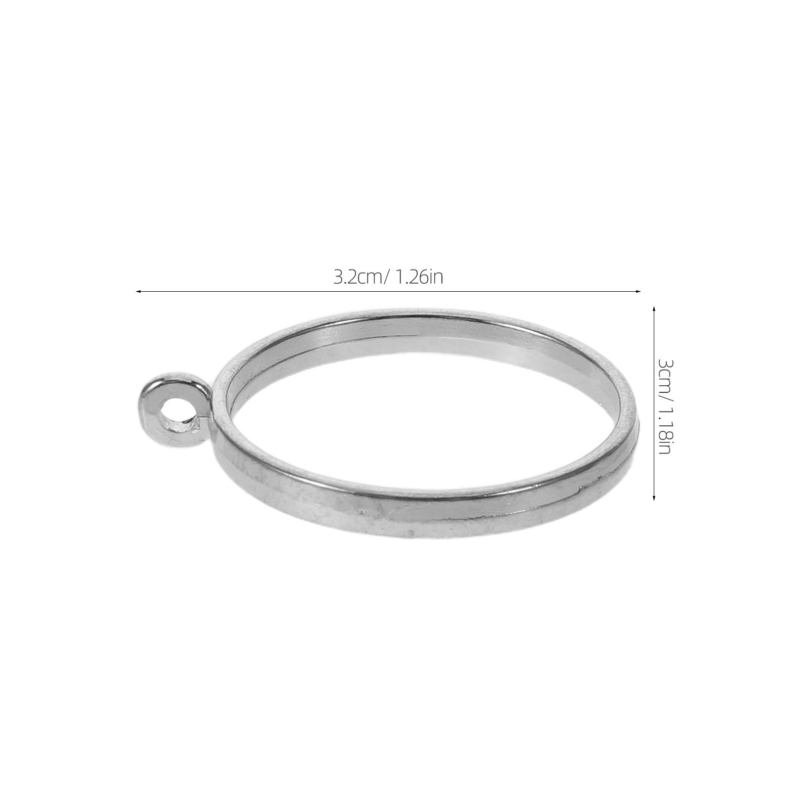 50Pcs Alloy Hollow Round Bezel - Bezels Pendant Resin ulasan dan harga