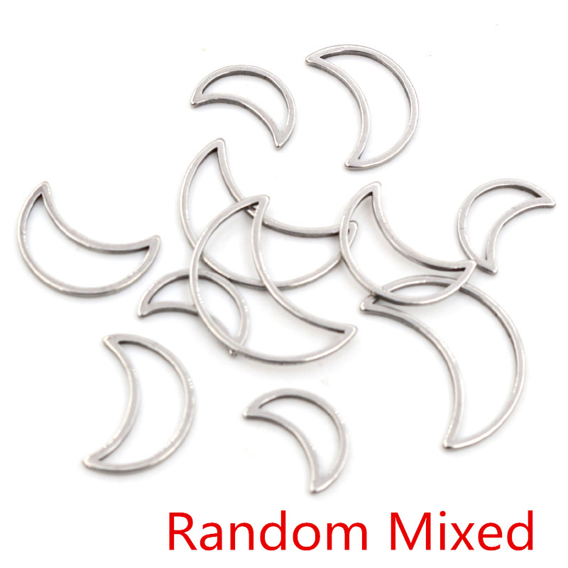 20pcs 3 Size Moon Charm Gold S - Bezels Pendant Resin ulasan dan harga
