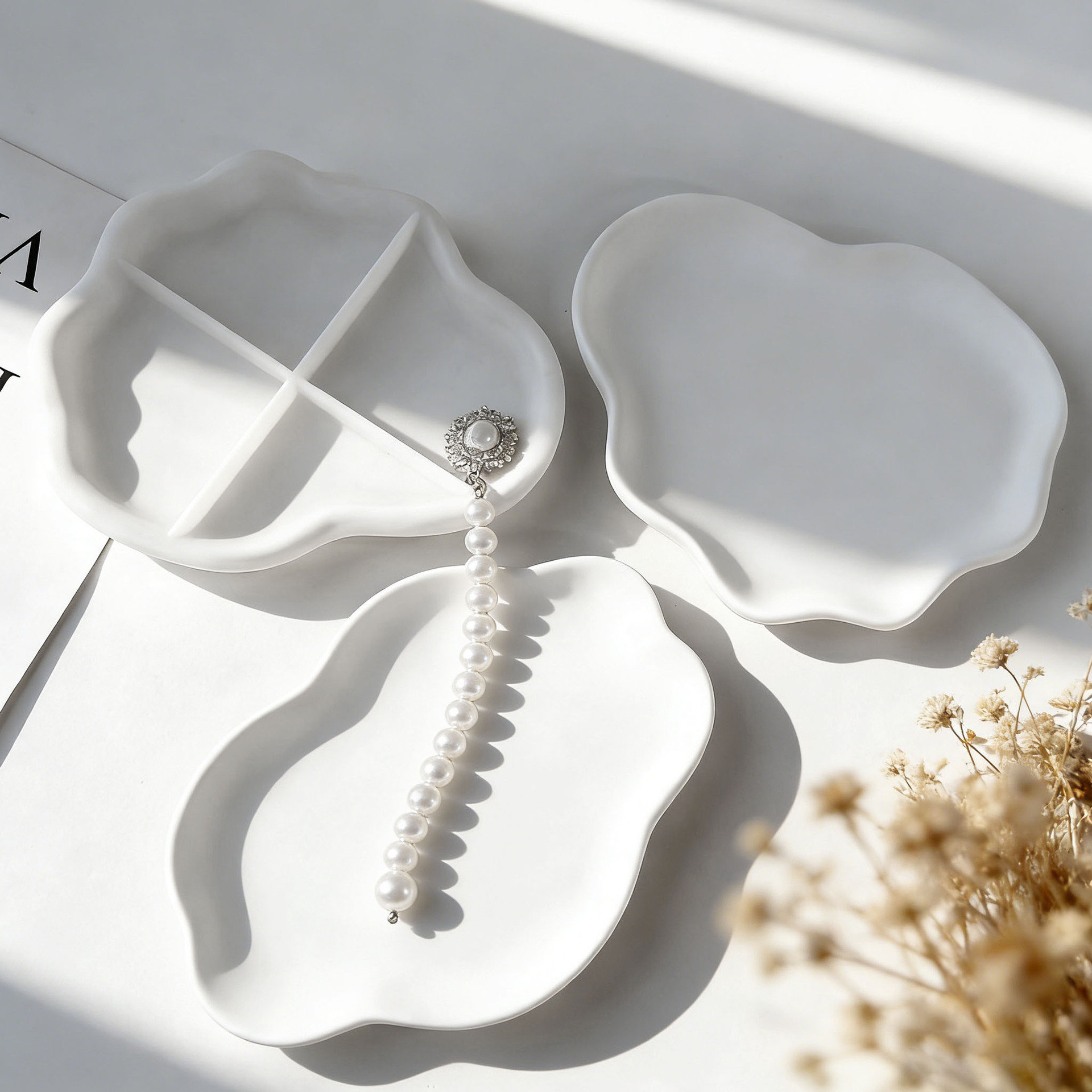 DIY Geometric Wave Plaster Coa - Resin Art Tray ulasan dan harga