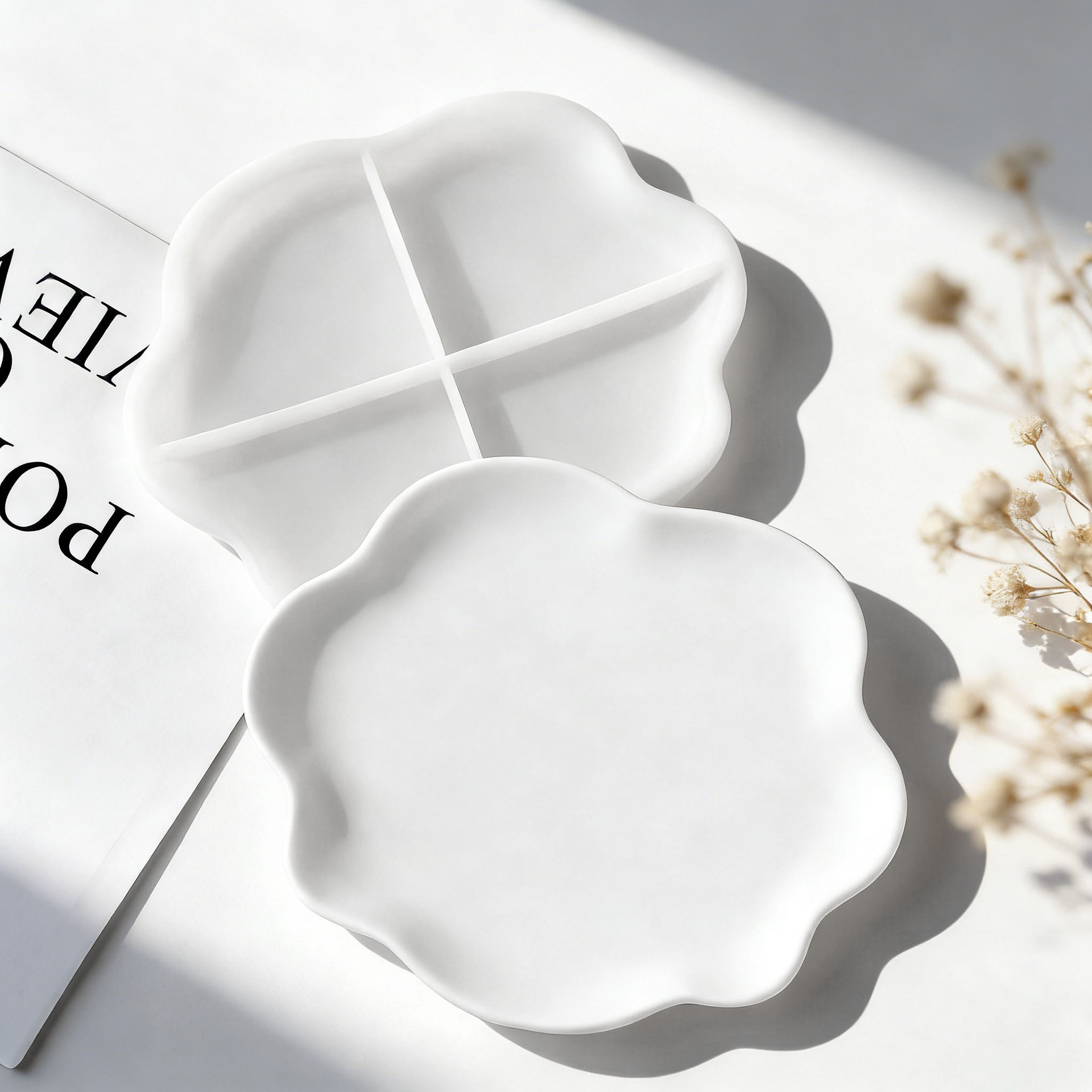 DIY Geometric Wave Plaster Coa - Resin Art Tray ulasan dan harga