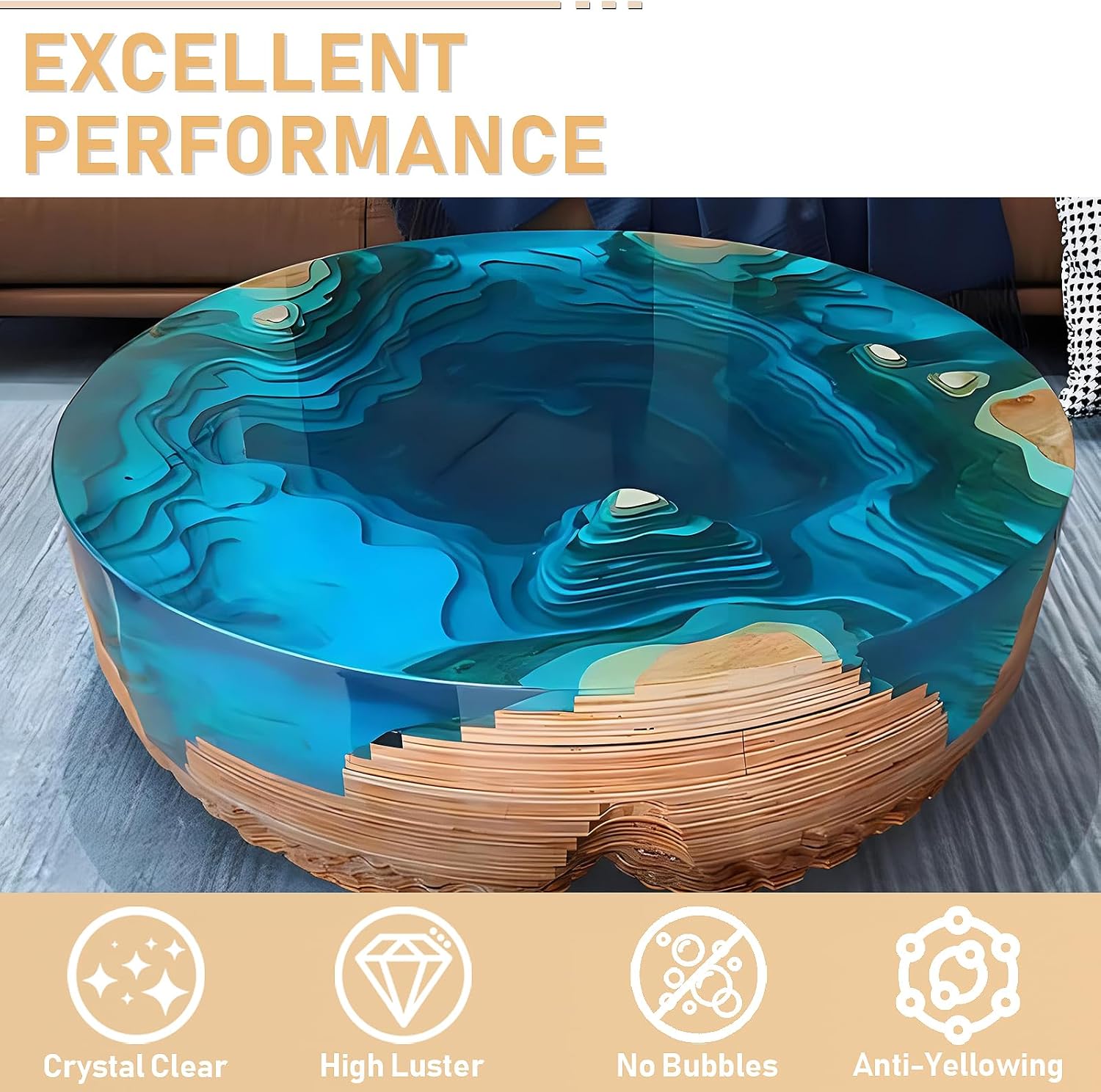 17.6oz/33.8oz AB Resin Epoxy G - Resin Art Epoxy ulasan dan harga