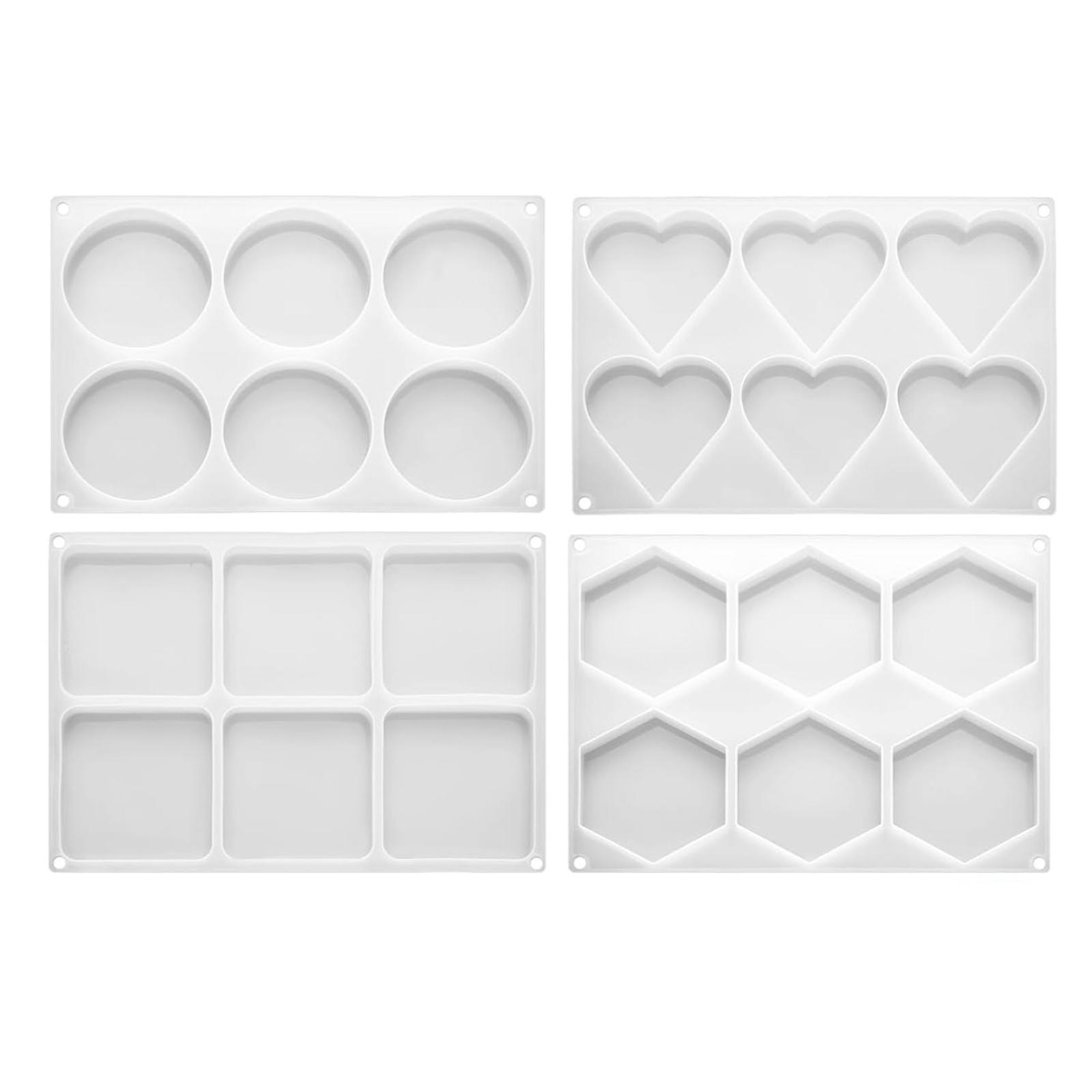 4Pcs Deep Resin Coaster Molds  - Coaster Mold Square ulasan dan harga