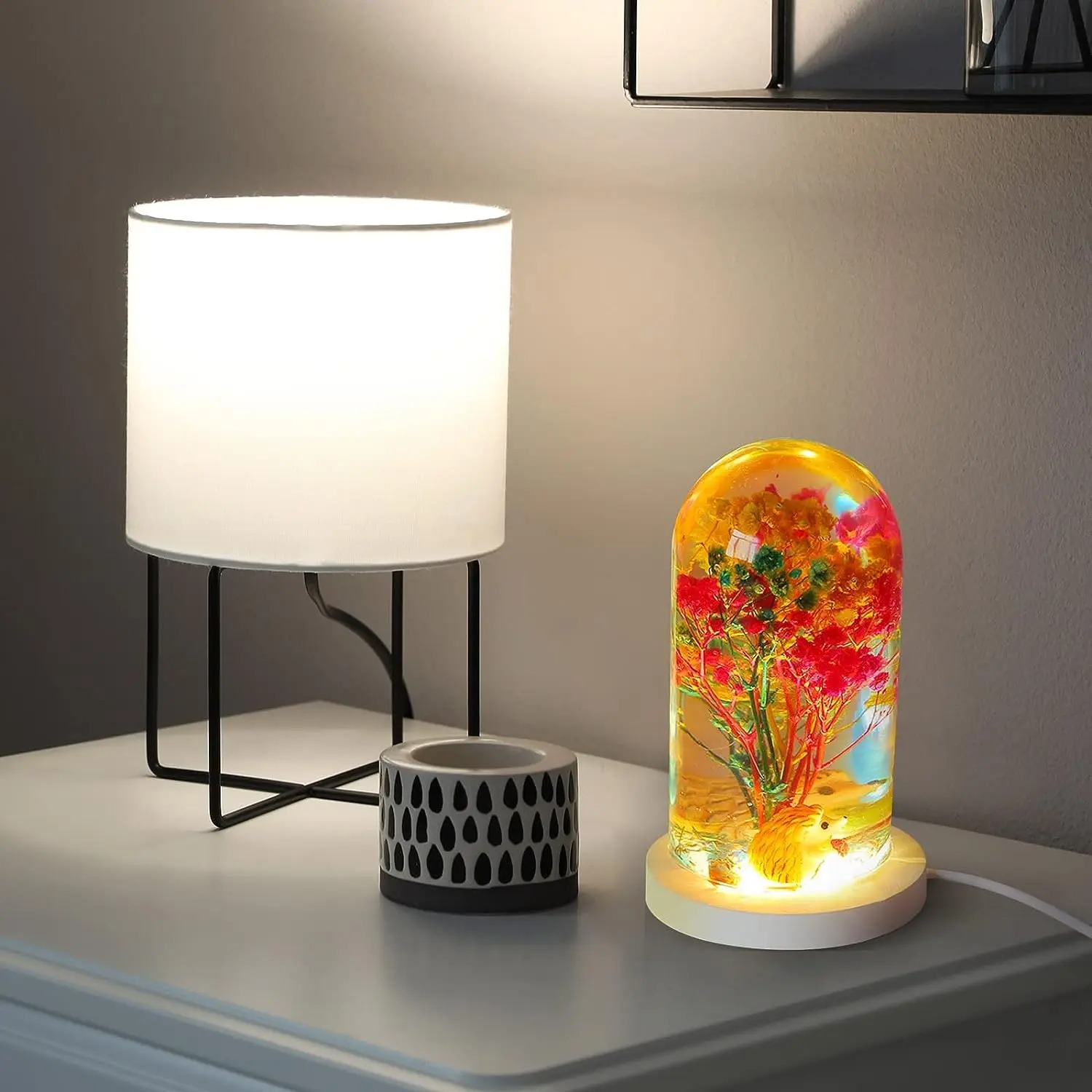 DIY Crystal Epoxy Resin Mold L - Resin Art Light ulasan dan harga