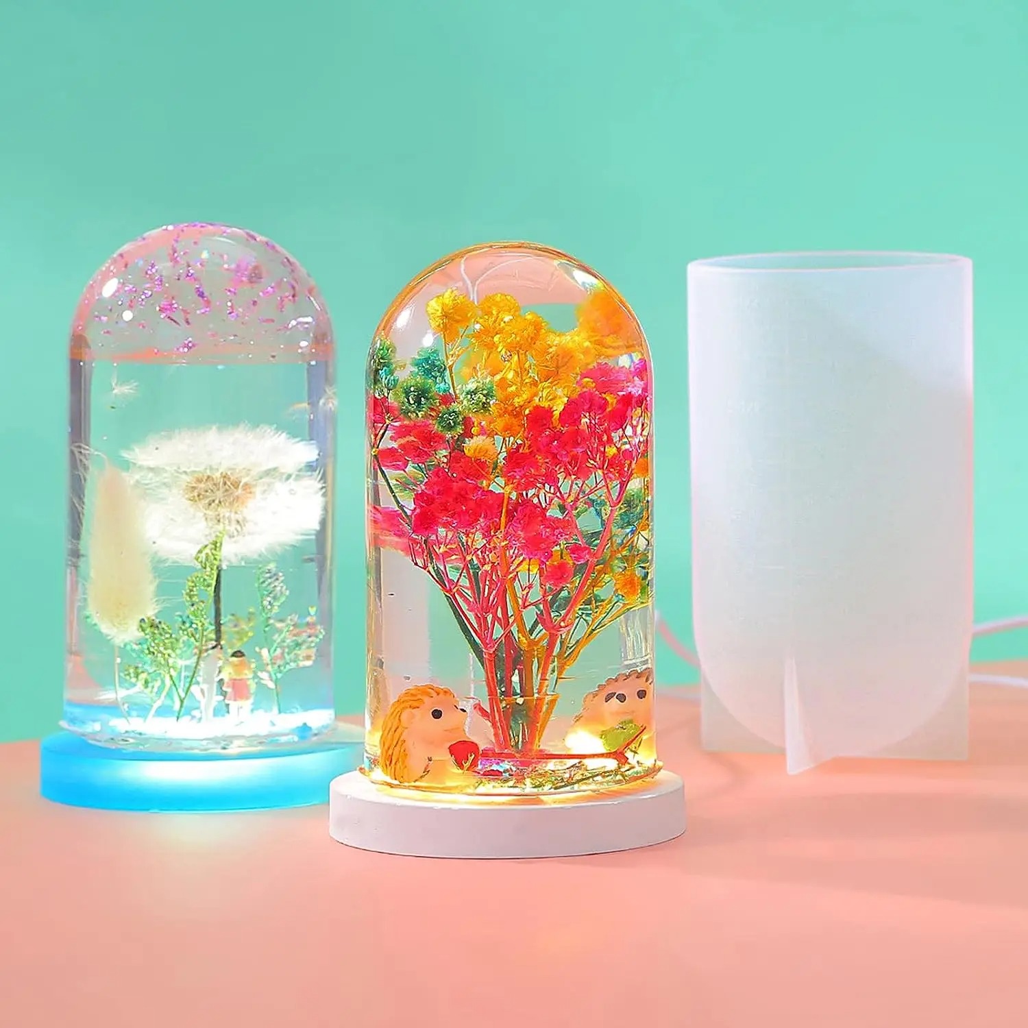 DIY Crystal Epoxy Resin Mold L - Resin Art Light ulasan dan harga