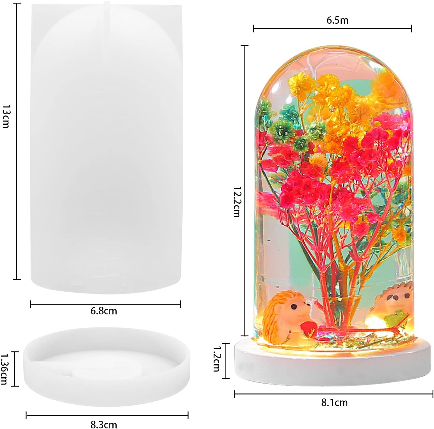 DIY Crystal Epoxy Resin Mold L - Resin Art Light ulasan dan harga