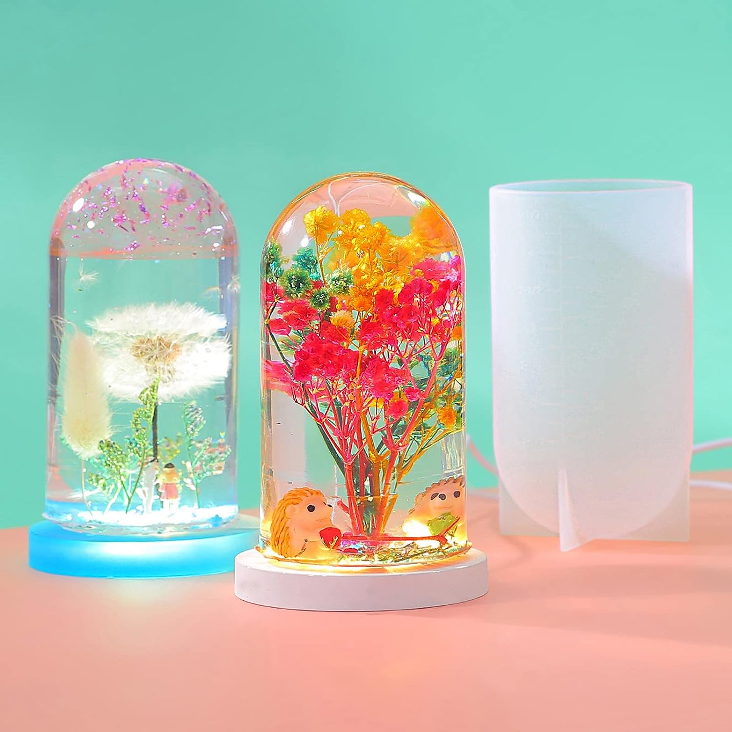 DIY Crystal Epoxy Resin Mold L - Resin Art Light ulasan dan harga