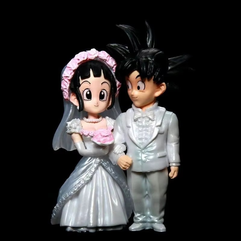Son Goku and Chichi Wedding Ma - Resin Art Dragon Ball Z ulasan dan harga