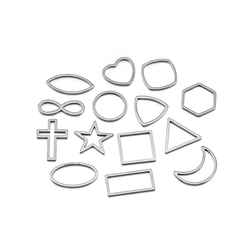 30pcs/lot Border Mold Geometri - Bezels Pendant Resin ulasan dan harga