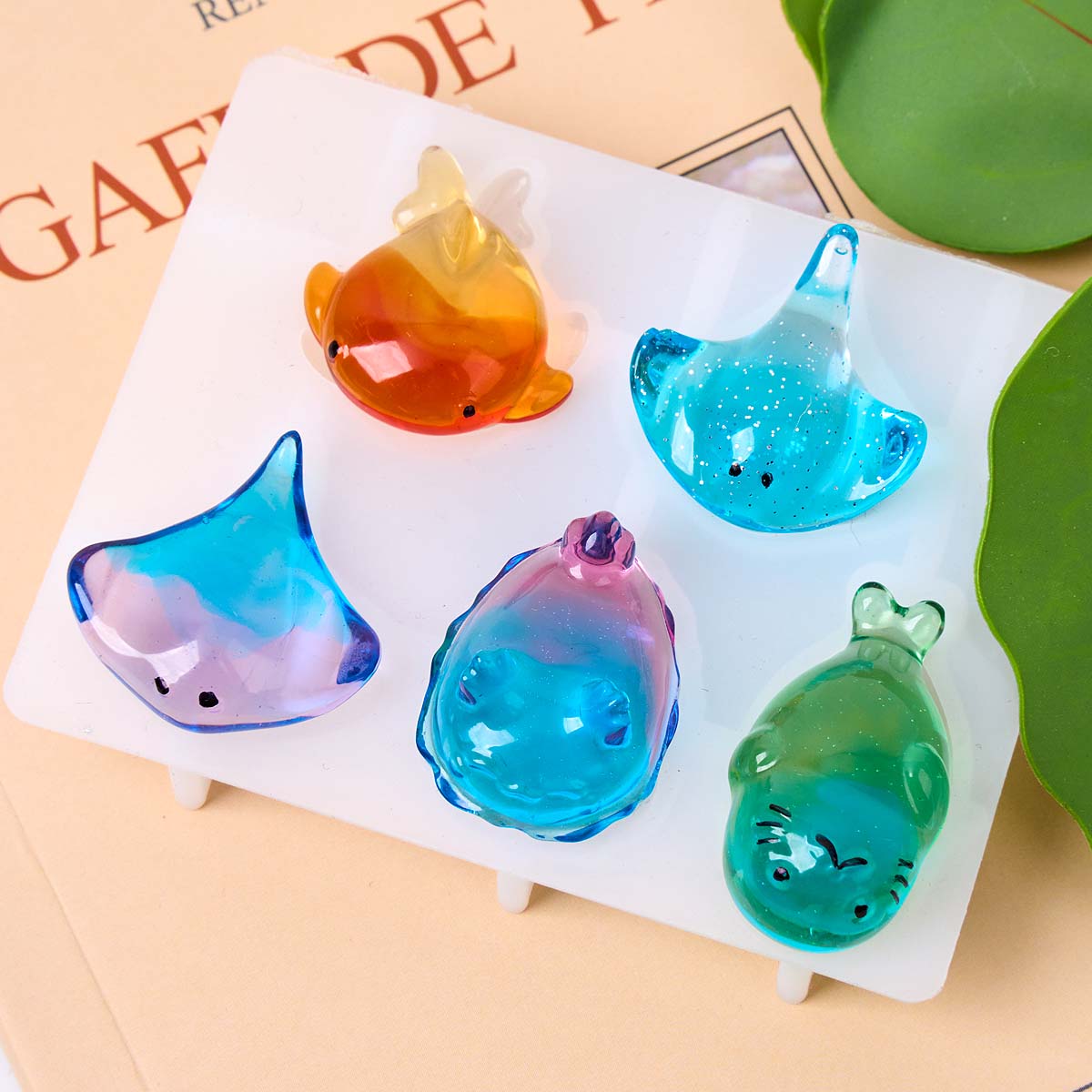 3D Healing Kawaii Manta Ray Wh - Resin Art Epoxy ulasan dan harga