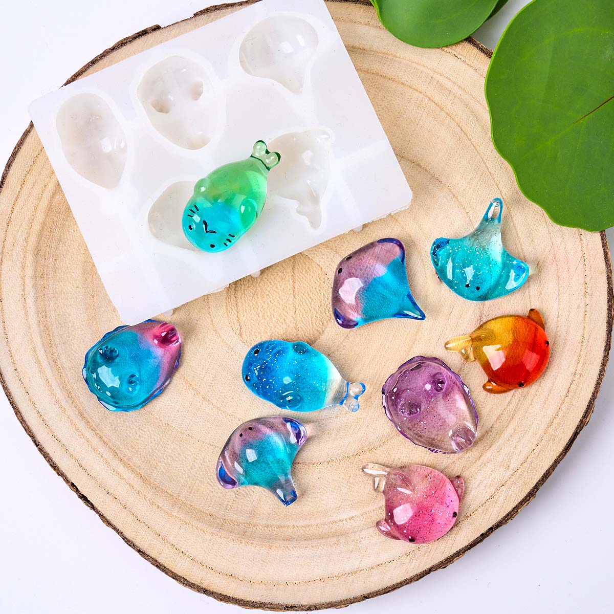 3D Healing Kawaii Manta Ray Wh - Resin Art Epoxy ulasan dan harga