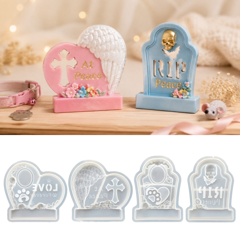 S0304 Heart-Shaped Tombstone M - Resin Art Frame ulasan dan harga