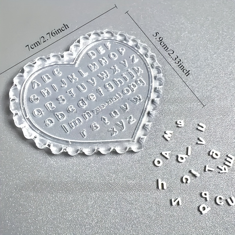 1pc Self-Made Nail Art Letter  - Resin Art Template ulasan dan harga