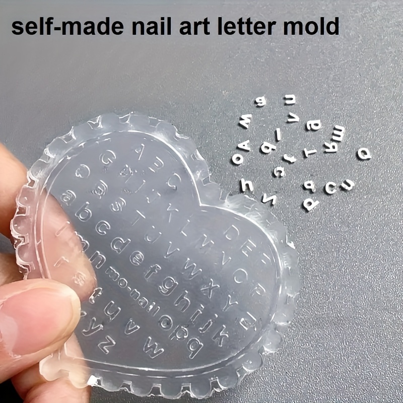 1pc Self-Made Nail Art Letter  - Resin Art Template ulasan dan harga