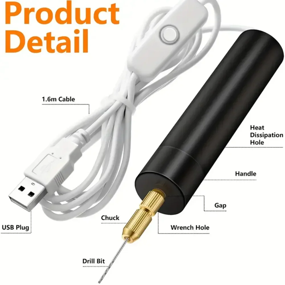 Mini Electric Drill USB Powere - Resin Art Tool Kit ulasan dan harga