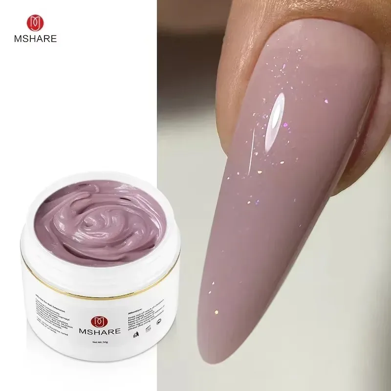 MSHARE Purple Sparkling Builde - Glitter Powder Resin ulasan dan harga