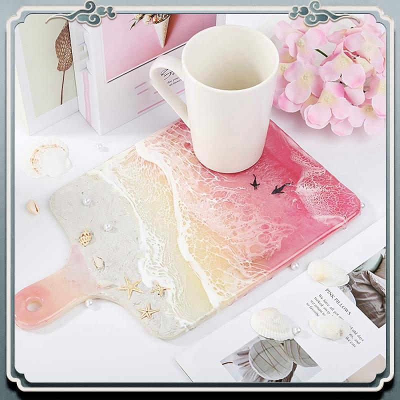 Durable 18 Pcs Coaster Resin M - Coaster Mold Square ulasan dan harga
